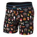 Saxx SAXX Mens Daytripper Boxer Brief Fly - Types Of Stripes/Black Types Of Stripes/Black XS Mens Boxer Brief Underwear