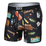 SAXX Mens Volt Boxer Brief - Catch Phrases/Black