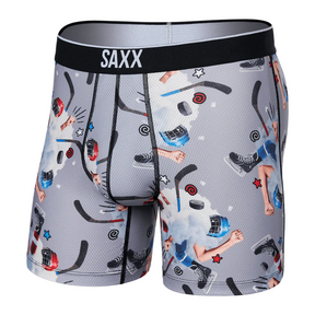 Saxx SAXX Mens Volt Boxer Brief - Timeout/Grey Timeout/Grey XS Mens Boxer Brief Underwear