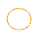 Pura Vida Pura Vida Cowrie Ball Bead Stretch Bracelet Gold OS Jewelry