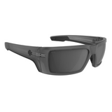 Spy Rebar Men's Sunglasses -  ANSI RX Matte Translucent Gunmetal - Happy Gray Gunmetal Mirror