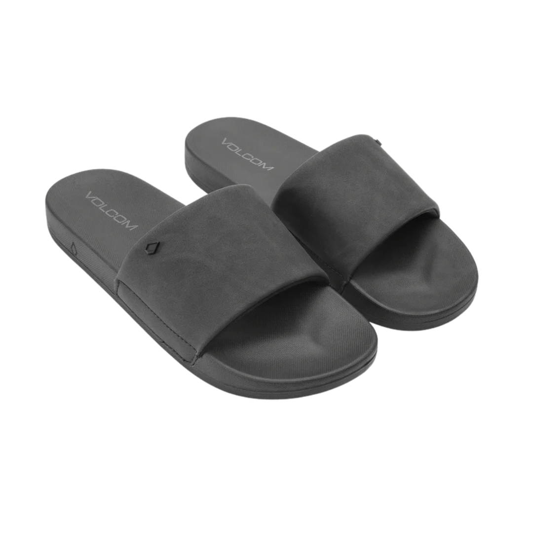 Volcom Women's Volcation Slide Sandals - Black Out