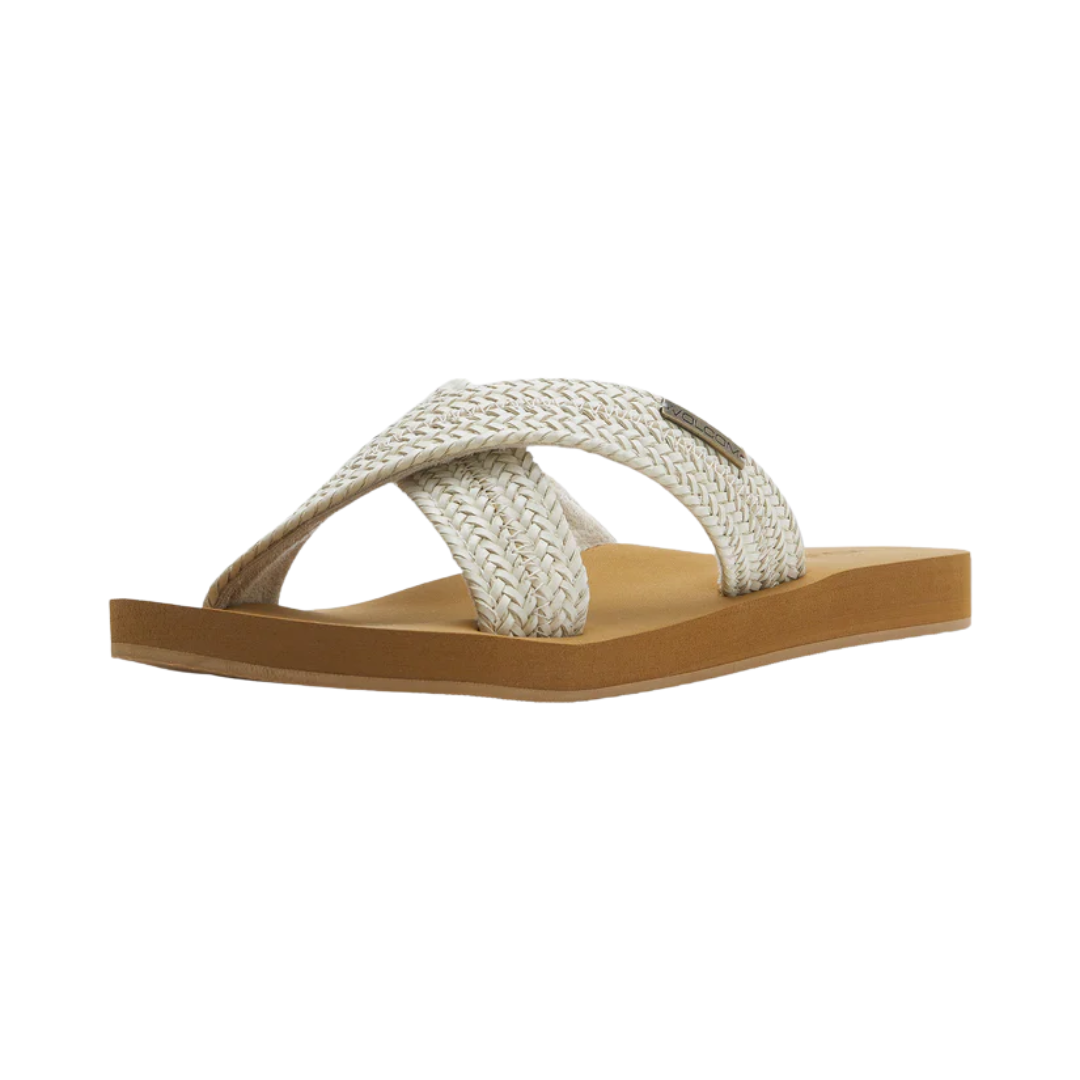 Volcom Women's Double Cross Sandals - Cream