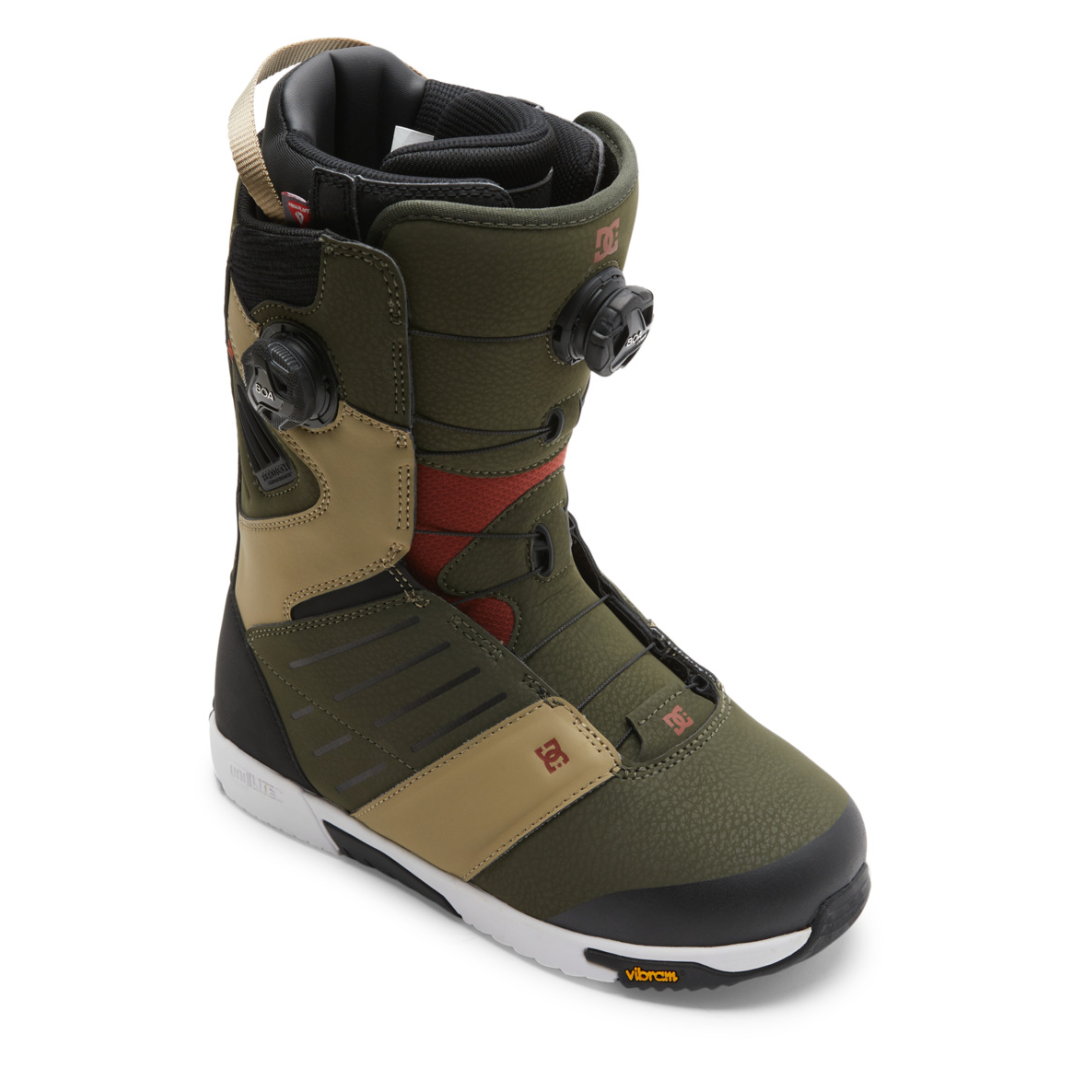 DC Men's Judge Boa Snowboard Boots - Olive Khaki