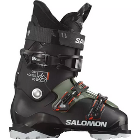 Salomon Salomon Men's QST Access 80 Ski Boot Black/Olive Grey 25/25.5 Mens Ski Boots