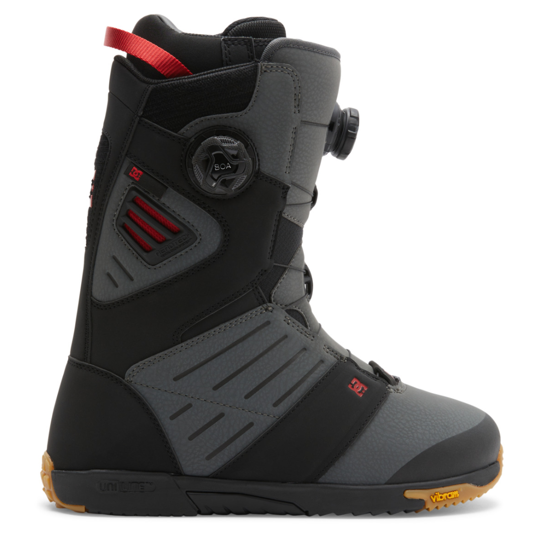 DC Men's Judge Boa Snowboard Boots - Black/Grey/Red