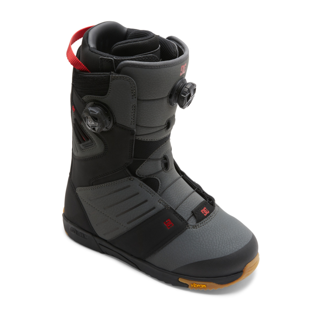 DC Men's Judge Boa Snowboard Boots - Black/Grey/Red