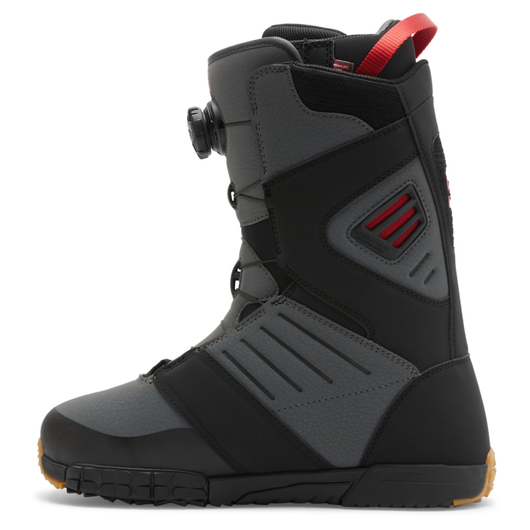 DC Men's Judge Boa Snowboard Boots - Black/Grey/Red