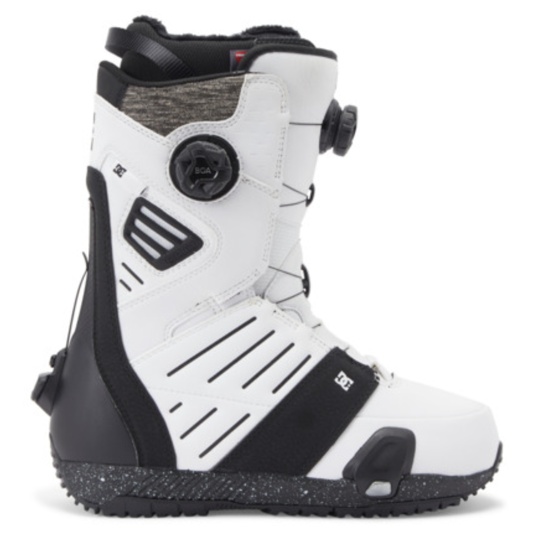 DC Men's Judge Step On Boa Snowboard Boots - White/Black Print