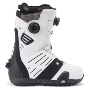 DC DC Men's Judge Step On Boa Snowboard Boots - White/Black Print Black 9.5 Mens Boa Snowboard Boots 6 to 15 US Mens size