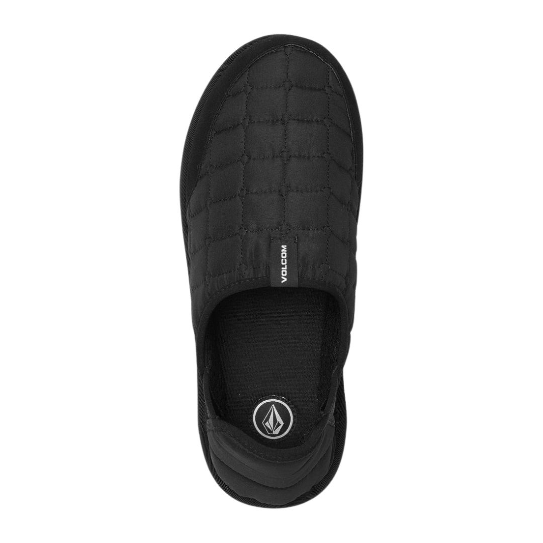 Volcom Men's Recliner Slipper -Black/White