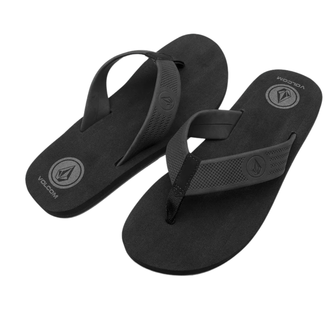 Volcom Men's Daycation Sandals - Black Destructo