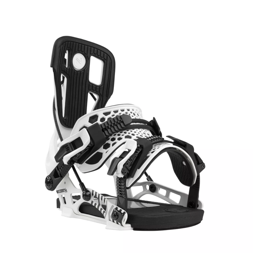 Flow NX2 Fusion Men's Rear Entry Snowboard Bindings - White