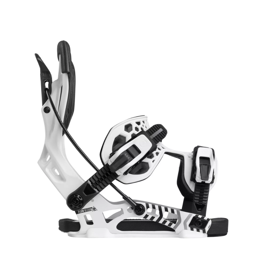 Flow NX2 Fusion Men's Rear Entry Snowboard Bindings - White