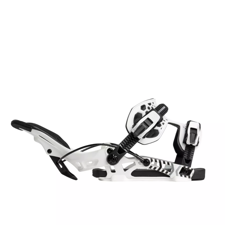 Flow NX2 Fusion Men's Rear Entry Snowboard Bindings - White