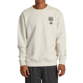 RVCA RVCA Men's Invisible Man Crewneck Oatmeal Heather M Mens Crew Sweatshirt