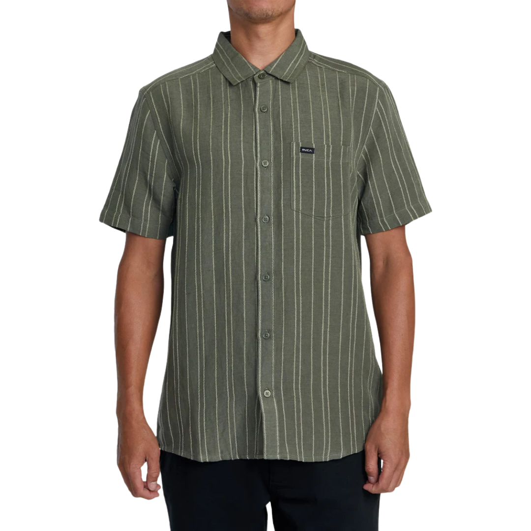 RVCA Men's Mercy Stripe SS