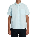 RVCA RVCA Men's PTC Woven II SS Light Blue S Mens Button Up Short Sleeve Shirts