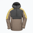 Volcom Volcom Men's Brighton Pullover Jacket Chestnut Brown M Mens Insulated Snowboard Jacket