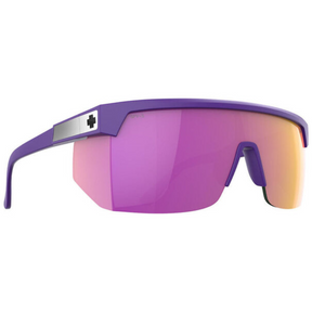 Spy Spy Super Flynn ANSI Matte Purple - Happy Gray Green Pink Mirror Mens Sunglasses Lifestyle