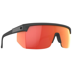 Spy Spy Super Flynn ANSI Translucent Matte Black - Happy Gray Green Orange Mirror Mens Sunglasses Lifestyle