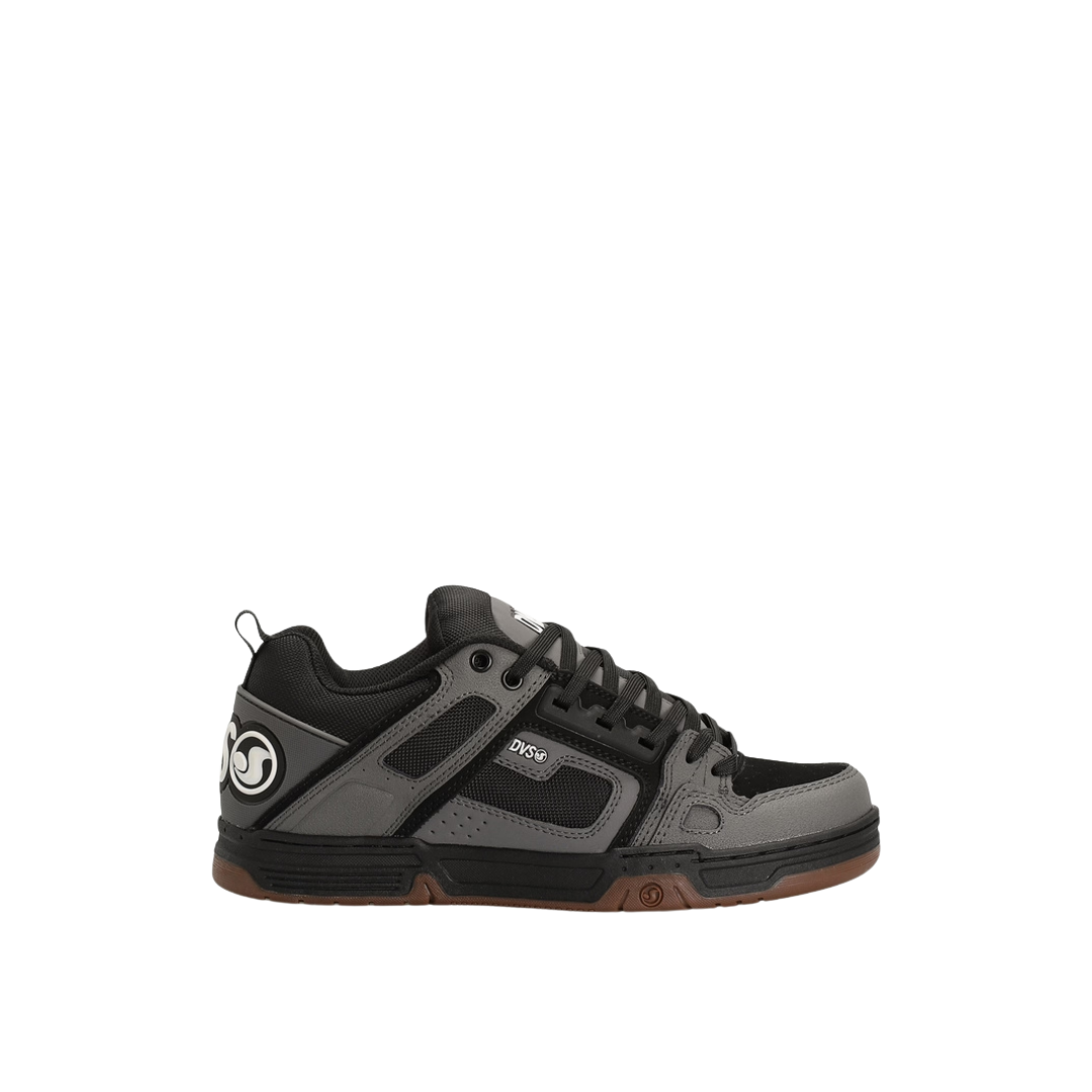 DVS Men's Comanche Shoes- Charcoal Black White Leather