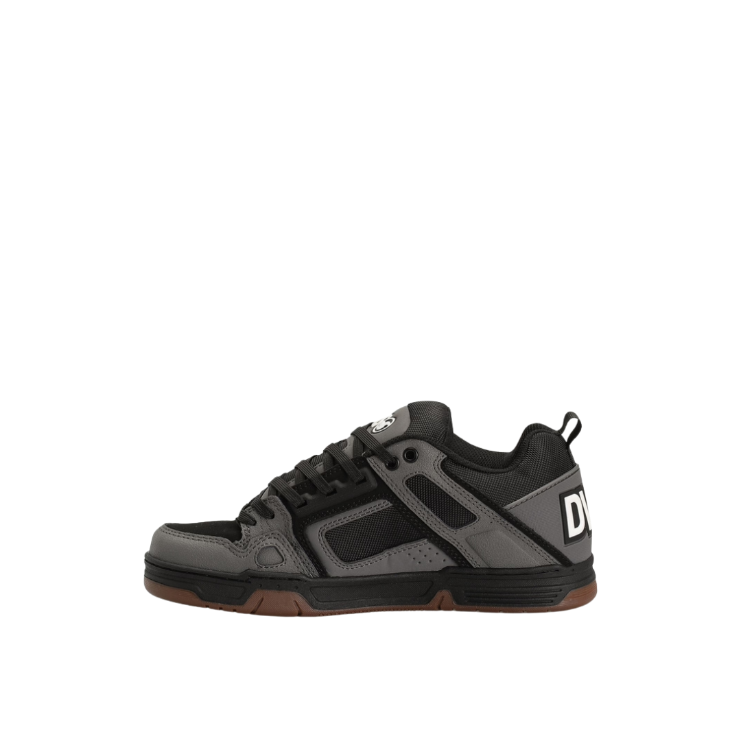 DVS Men's Comanche Shoes- Charcoal Black White Leather