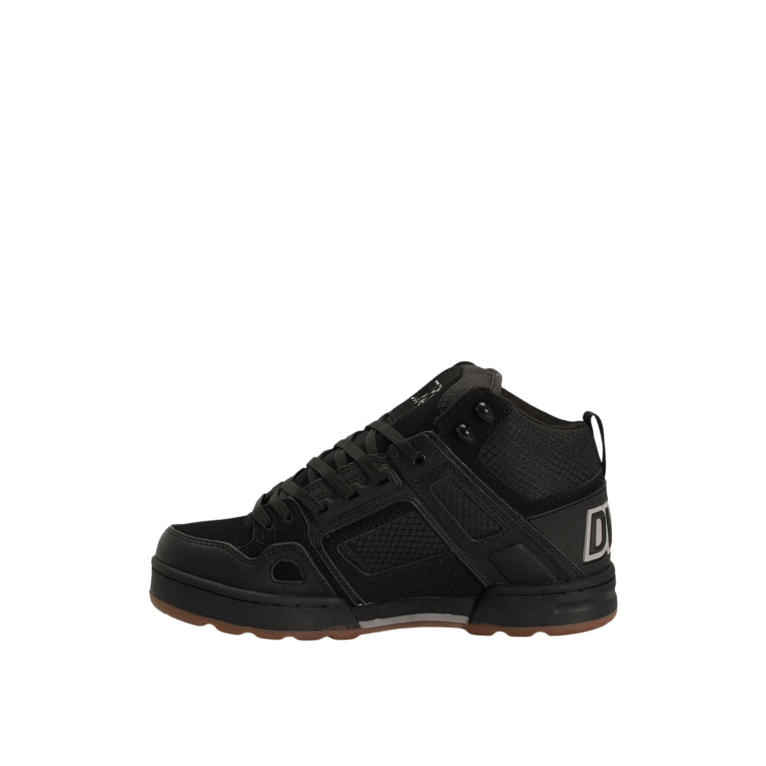 DVS Men's Comanche Boot - Black Reflective Charcoal Leather