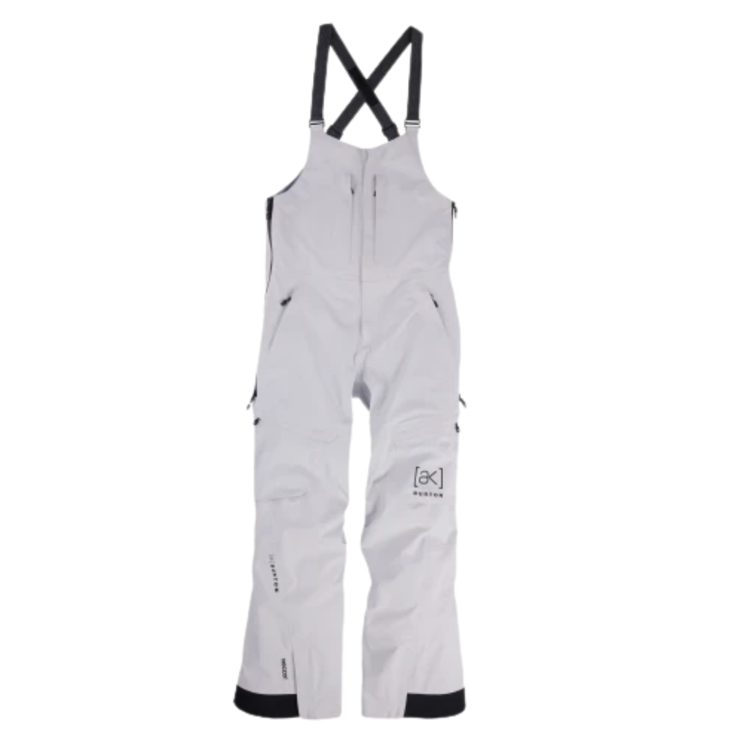 Burton Women's [ak] Kimmy GORE‑TEX 3L Stretch Bib Pants - Gray Cloud
