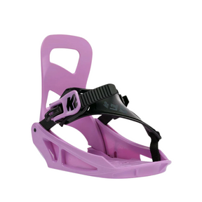 K2 K2 Lil Kat Snowboard Bindings Purple XS Youth Girls Snowboard Bindings