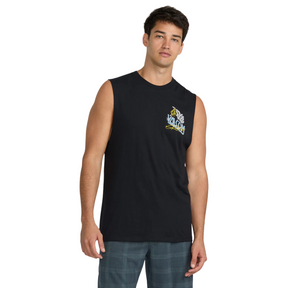 Volcom Volcom Men's Dropped This Sleeveless Tank Antique Black S Mens Sleeveless Shirts