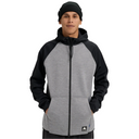 Burton Burton Mens Crown Weatherproof Full-Zip Fleece Jacket True Black Heat