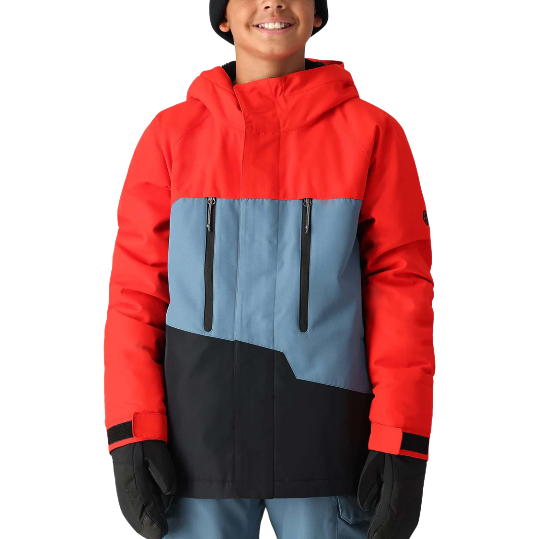 686 Boys' Geo Insulated Jacket - SOLAR COLORBLOCK