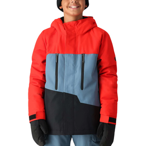 686 686 Boys' Geo Insulated Jacket - SOLAR COLORBLOCK SOLAR COLORBLOCK S Youth Boys Snowboard Jackets