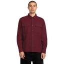 Volcom Volcom Men's Augustone Long Sleeve Merlot M Mens Button Up Long Sleeve Shirts