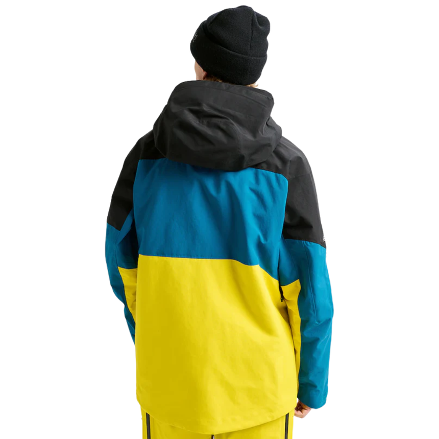 Burton Men's Men's [ak] Swash GORE-TEX Jacket - True Black/Blue Teal/Atomic Yellow