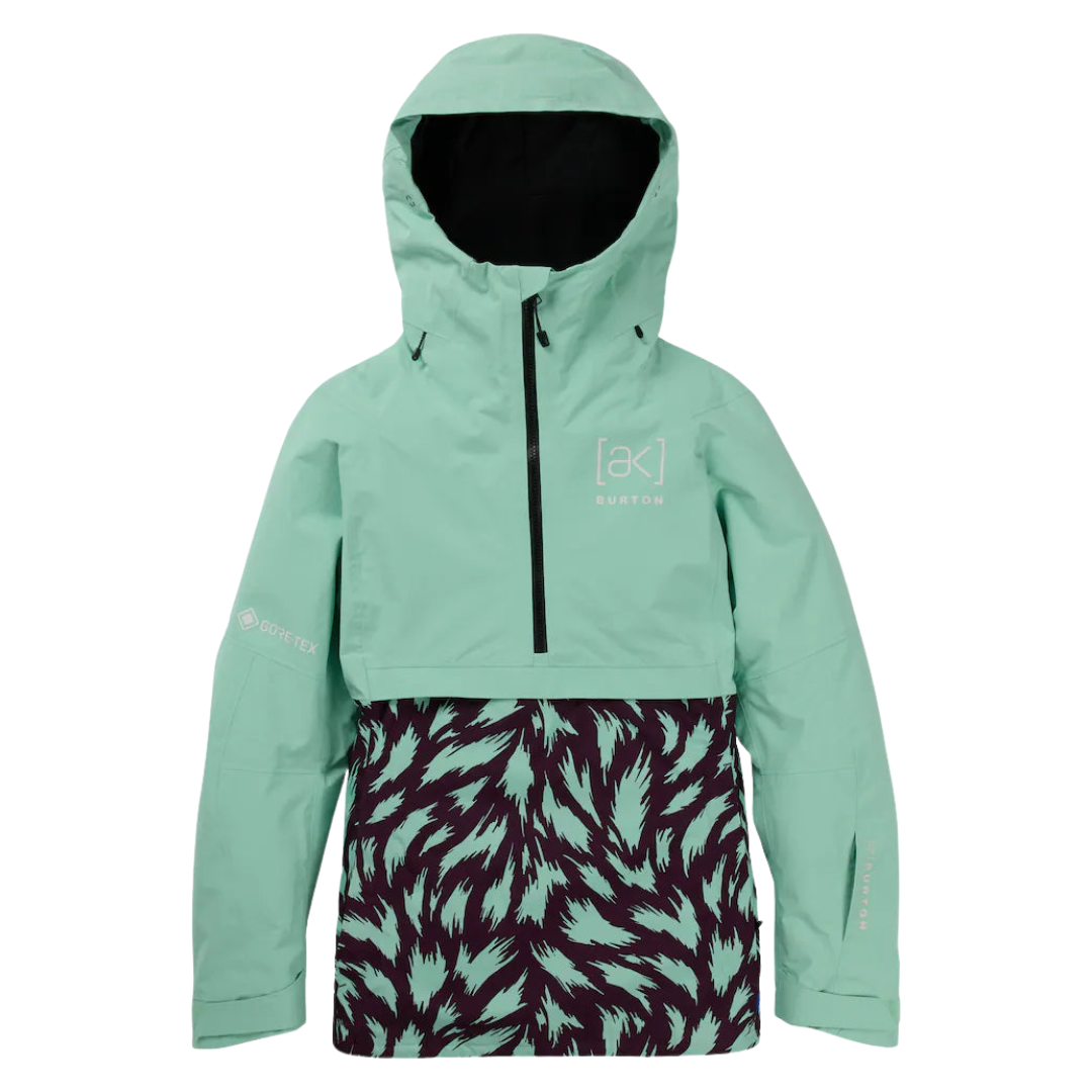 Burton Women's [ak] Kimmy GORE-TEX 2L Anorak Jacket - Powder Mint/Fur Purple Root