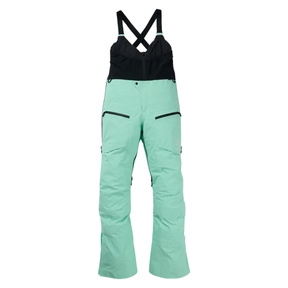 Burton Burton Women's [ak] Tusk GORE-TEX PRO 3L Hi-Top Bib Pants - Powder Mint Powder Mint XS Womens Gore-Tex Snowpants