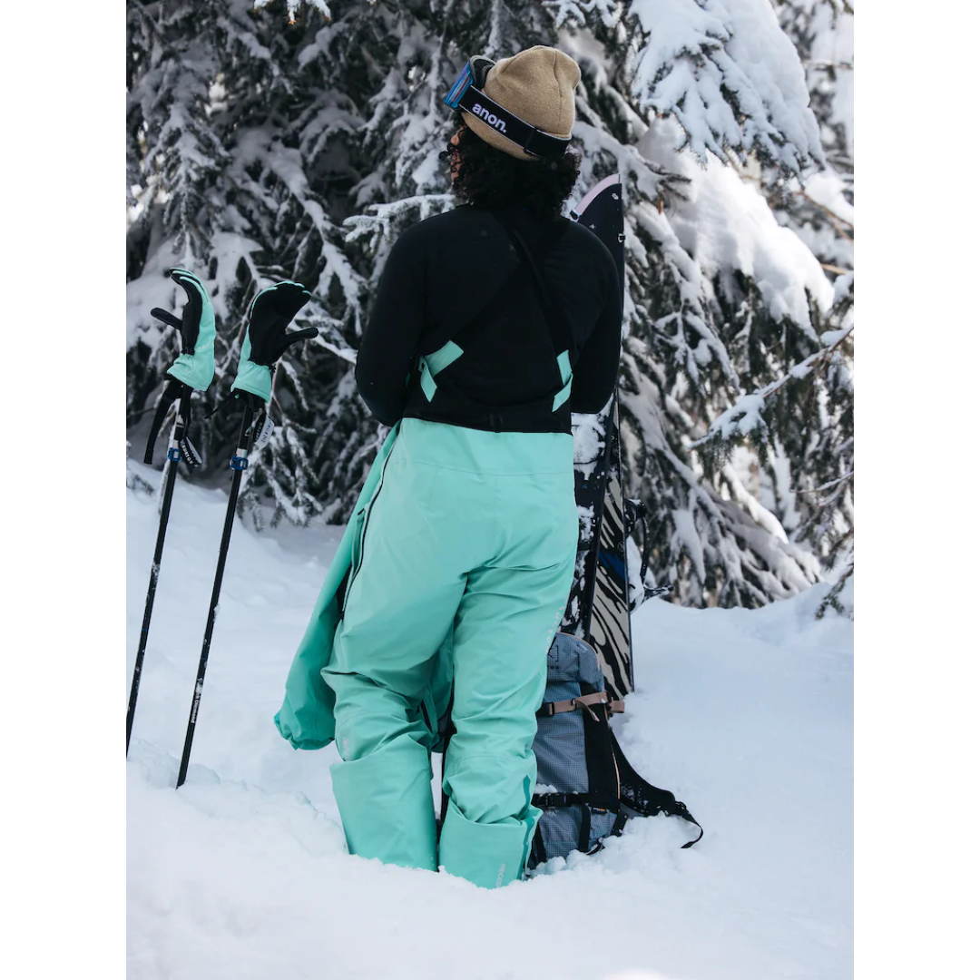 Burton Women's [ak] Tusk GORE-TEX PRO 3L Hi-Top Bib Pants - Powder Mint