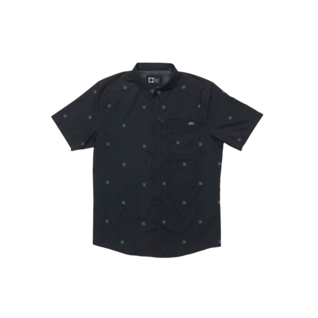 Salty Crew Salty Crew Men's Flagship UV Button Up White M Mens Button Up Short Sleeve Shirts