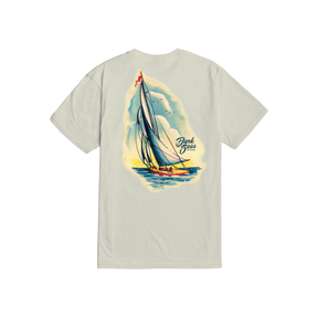 Dark Seas Dark Seas Men's Smooth Sails Tee - Cream Cream M Mens T-Shirts