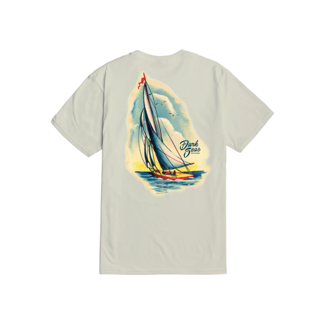 Dark Seas Dark Seas Men's Smooth Sails Tee - Cream Cream M Mens T-Shirts