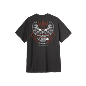 Loser Machine Loser Machine Men's Fly Wheel Pocket Tee - Black Black M Mens T-Shirts