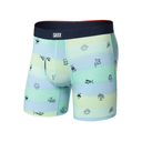 Saxx Saxx Men's Vibe Xtra Soft Comfort Boxer Brief Fly - Iconic Summer-Multi Iconic Summer-Multi L Mens Boxer Brief Underwear