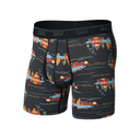 Saxx Men's Quest Quick-Dry Mesh Boxer Brief Fly - Lakeside-Black