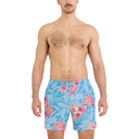 Saxx Men's Oh Buoy 2N1 Volley 7" - Nocturnal Orchid-Azure