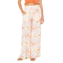 Roxy Roxy Women's On The Road Pants PARCHMENT FLEETING BLOOM S Womens Pants and Jeans