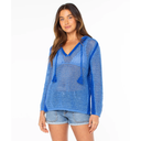 Roxy Roxy Women's Summer Nights Contrast Tunic PARCHMENT SOLID S Womens Long Sleeve Shirts