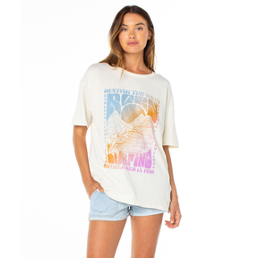 Roxy Roxy Women's Sunny Oversize Gbfc Tee CLOUD DANCER SUNNY OVERSIZE XS Womens T-Shirts
