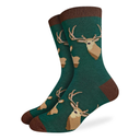 Good Luck Socks Good Luck Socks Men's Deer Heads Socks Multi Shoe Size 7-12 Mens Socks